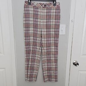 Leith Men's Checkered Pants - Black, Red, White